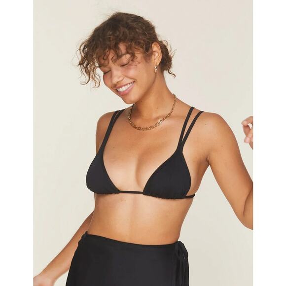 Andie Demi Moore Swim The Cannes Top Bikini in Black M NWT - Picture 1 of 3